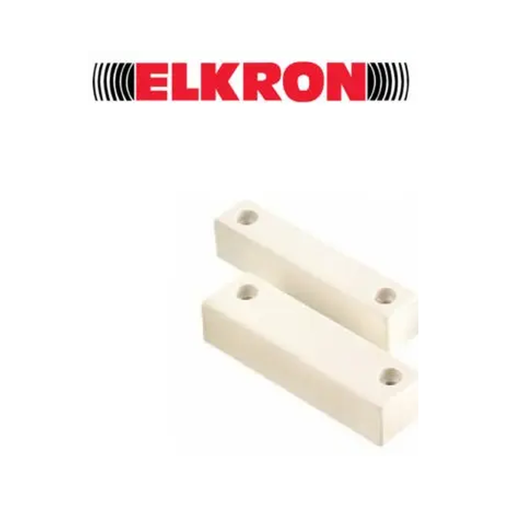 [MMS01] Contact Elkron magnetique plastique blanc apparent