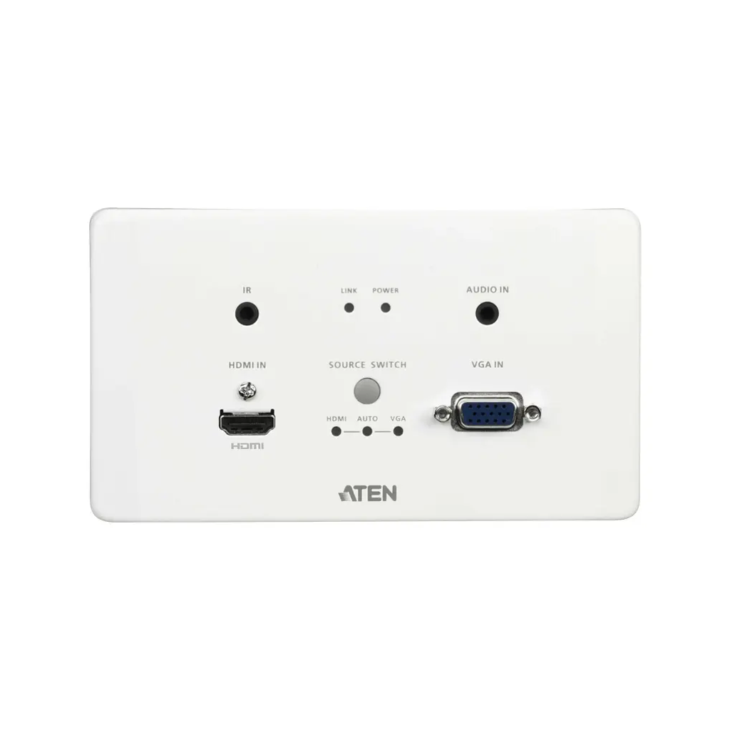 [VE2812AEUT-AT-G] Interface ATEN vga HDMI HDBaseT 4K avec plaque mural ue