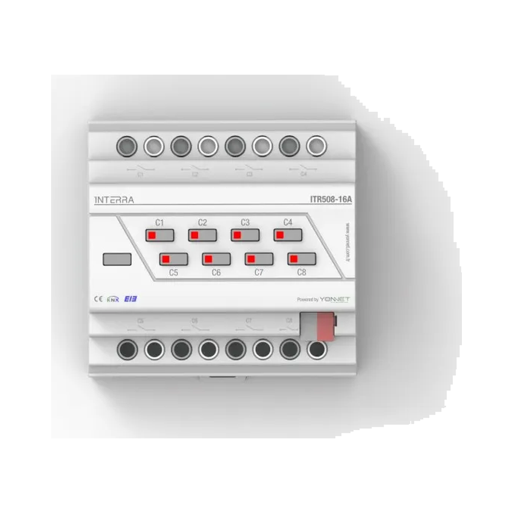 [ITR508-16A] Module Interra actionneur combo multifonction 8 sorties *16 A KNX