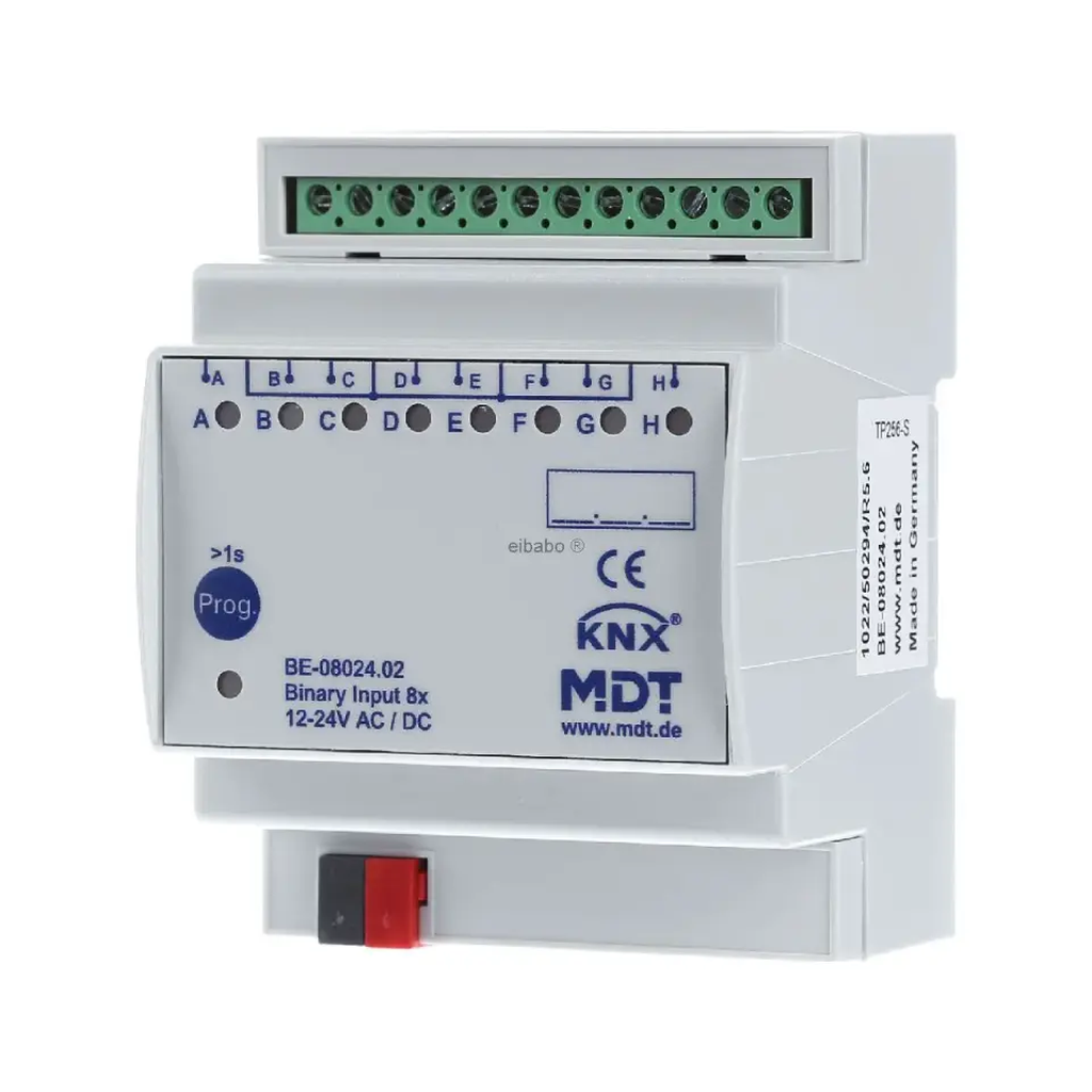 [BE-08024.02] Module MDT entree binaire KNX dni 08 chs, 24 VAC/dc