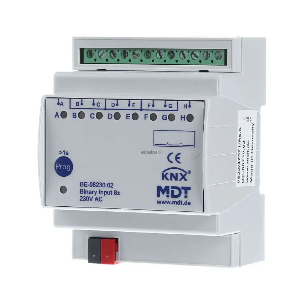 [BE-08230.02] Module MDT entree binaire KNX 08 fois 230 V ac