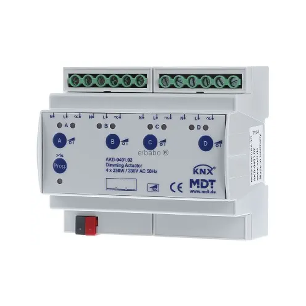 [AKD-0401.02] Module MDT variation 4chs KNX 250 W 230 V ac