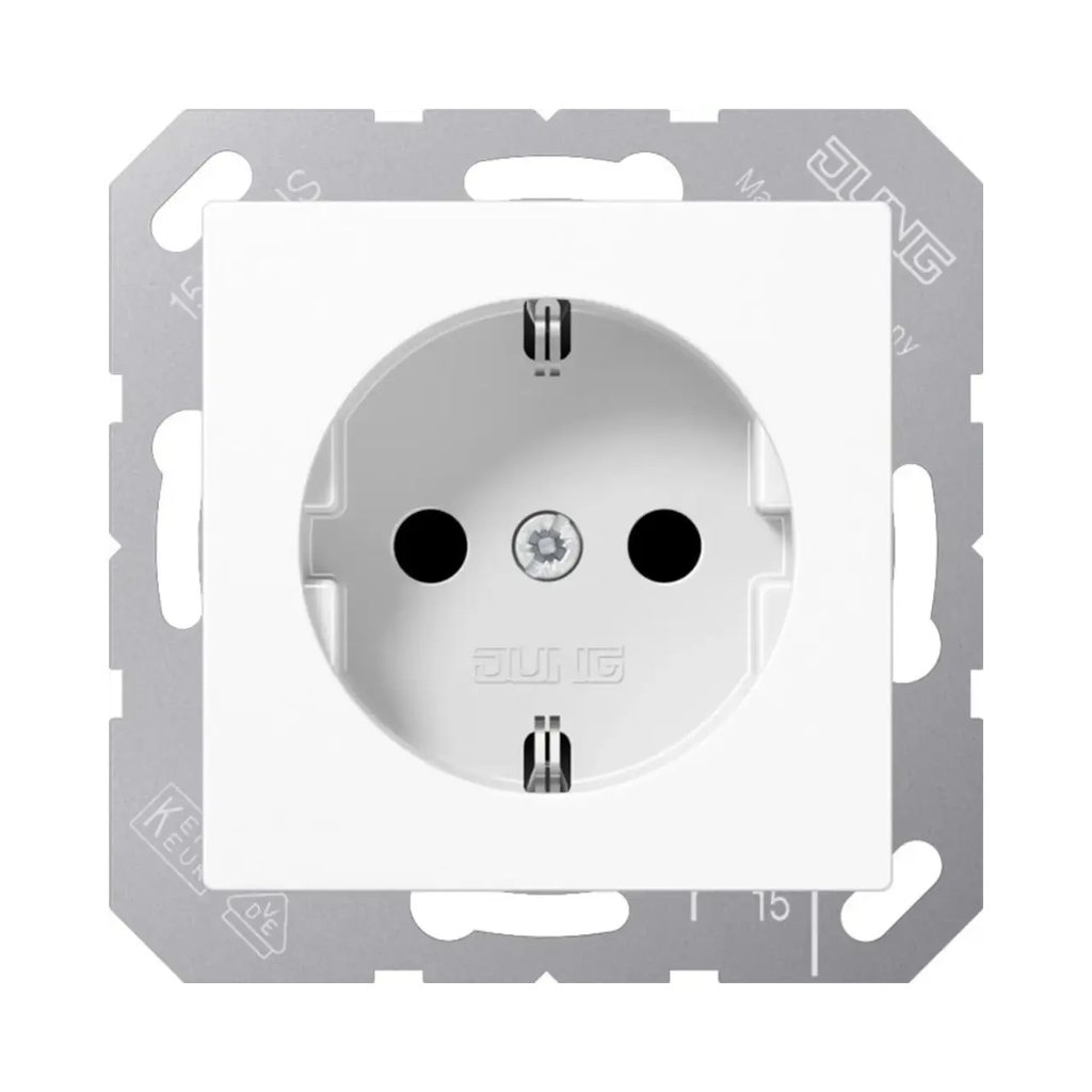 [A1520WW] Prise JUNG 16 A 250 V plastique série blanc