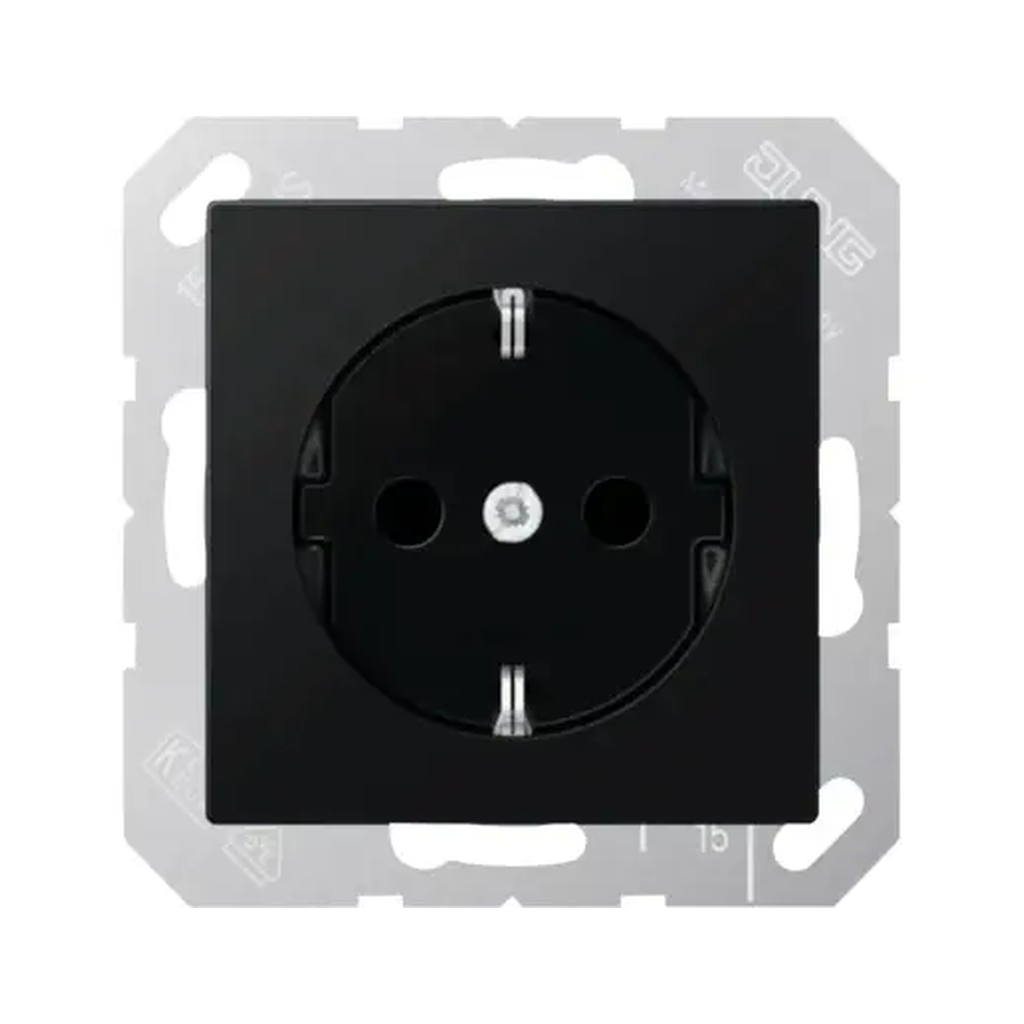 [A1520BFSWM] Prise JUNG 16 A 250 V plastique noir