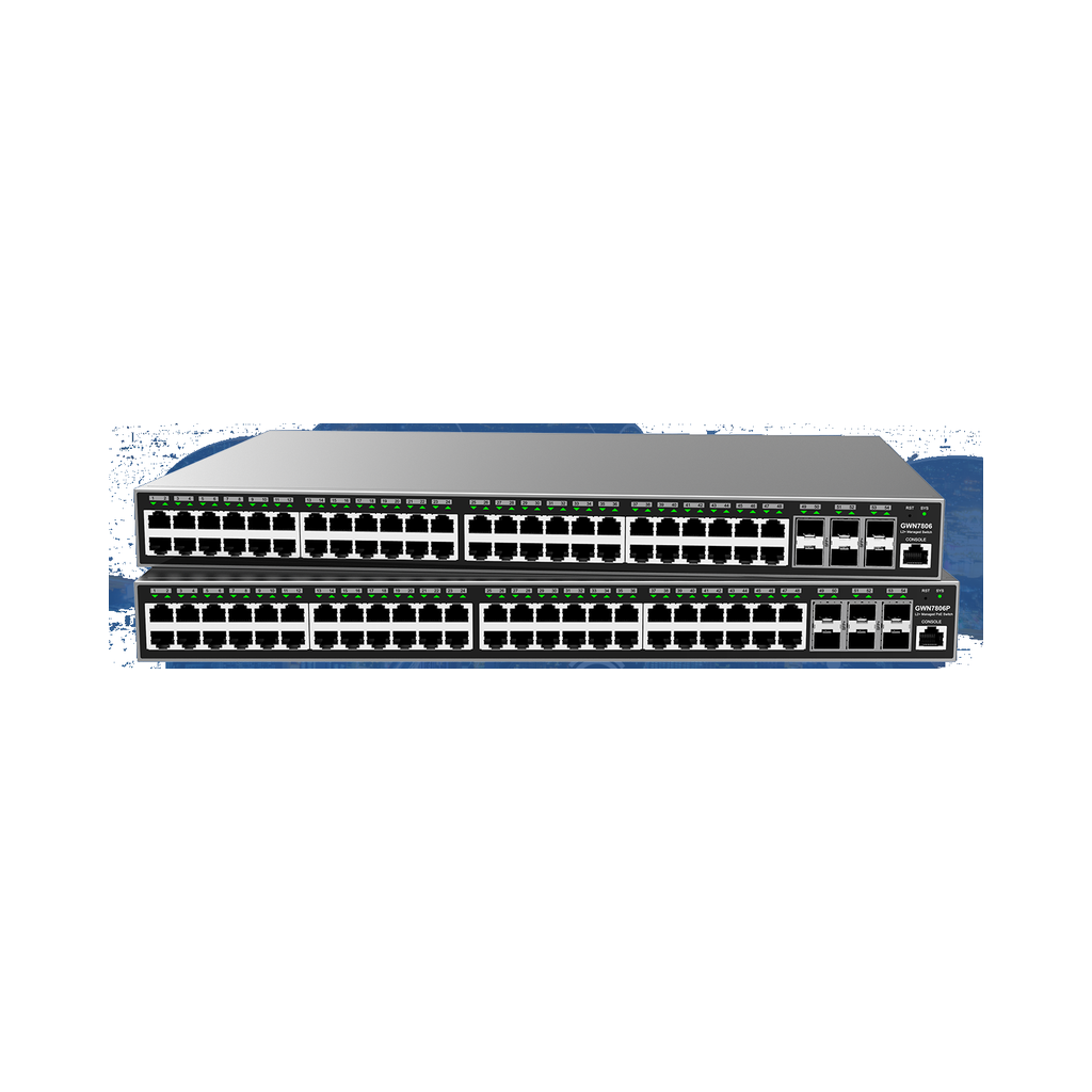 [GWN7806P] Switch Grandstream réseau niveau 2+48 ports PoE Gigabit niveau 2