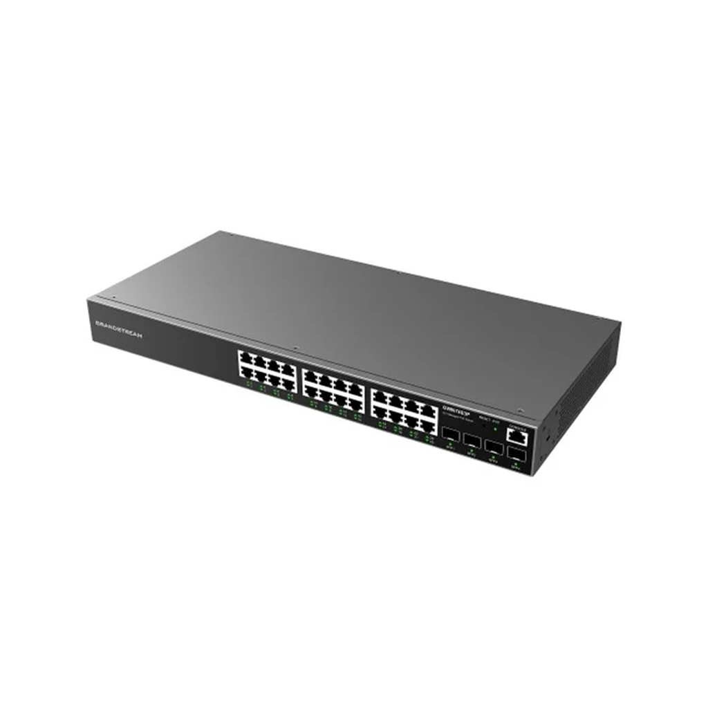 [GWN7803P] Switch Grandstream réseau niveau 2+ 24 ports PoE gigabit