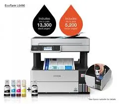 [C11CJ88403] Imprimante Epson EcoTank L6490 multifonction A4 – Wi-Fi – Fax – Recto verso