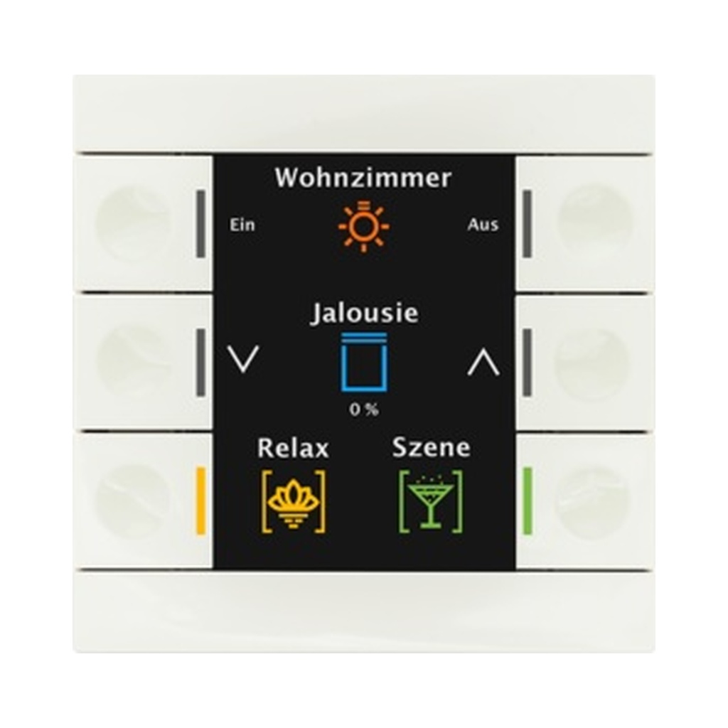[BE-TAS8606.02] Interrupteur MDT Smart 86 KNX - 6 boutons - écran couleur - noir mat